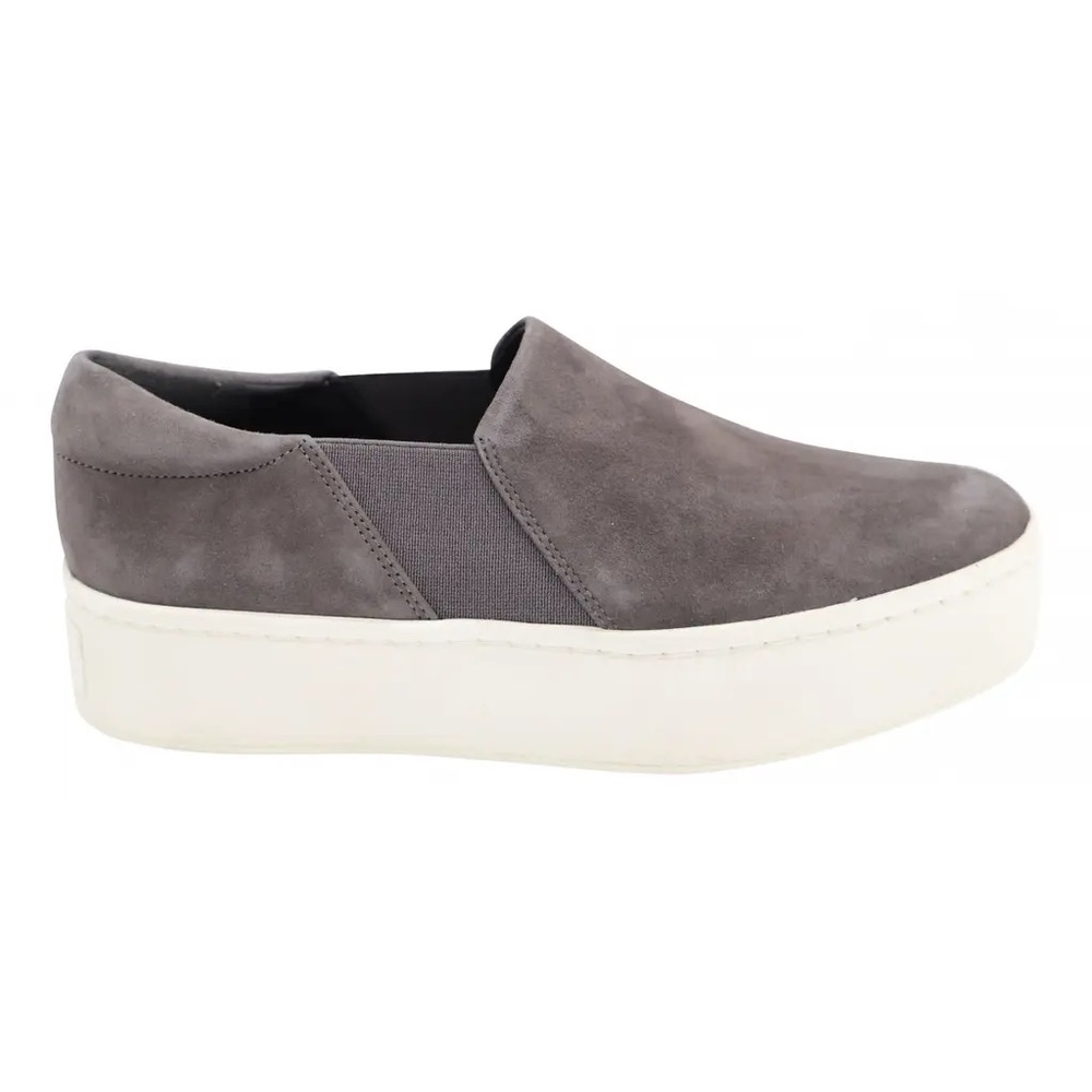 Vince Camuto Gray Suede Platform Sneakers - Sz 9